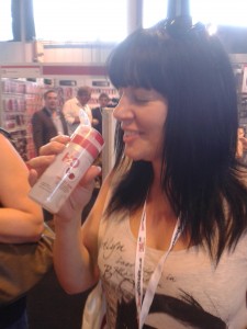 Tasting lube with Lexie Bay at the ETO Show!